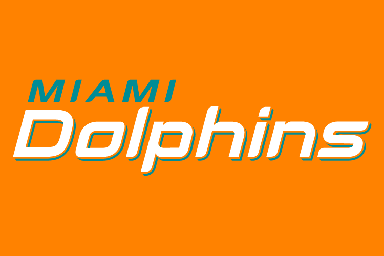 Miami Dolphins 2013-Pres Wordmark Logo iron on paper